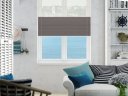 Double pleated blinds