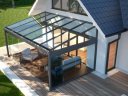 Pleated terrace roof