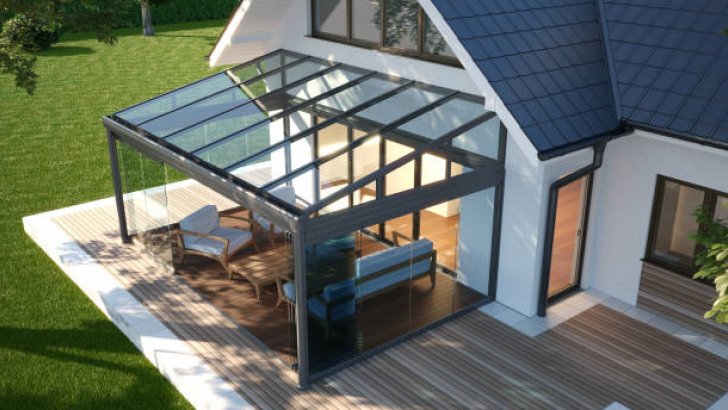 Pleated terrace roof