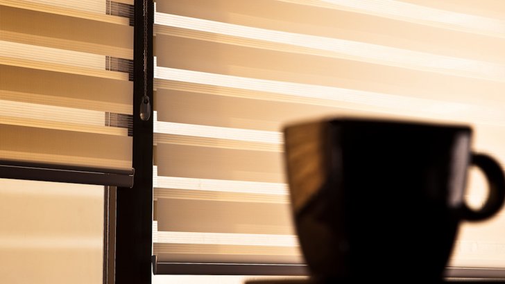 Roller blinds day-night