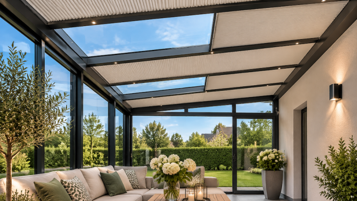 Pleated terrace roof